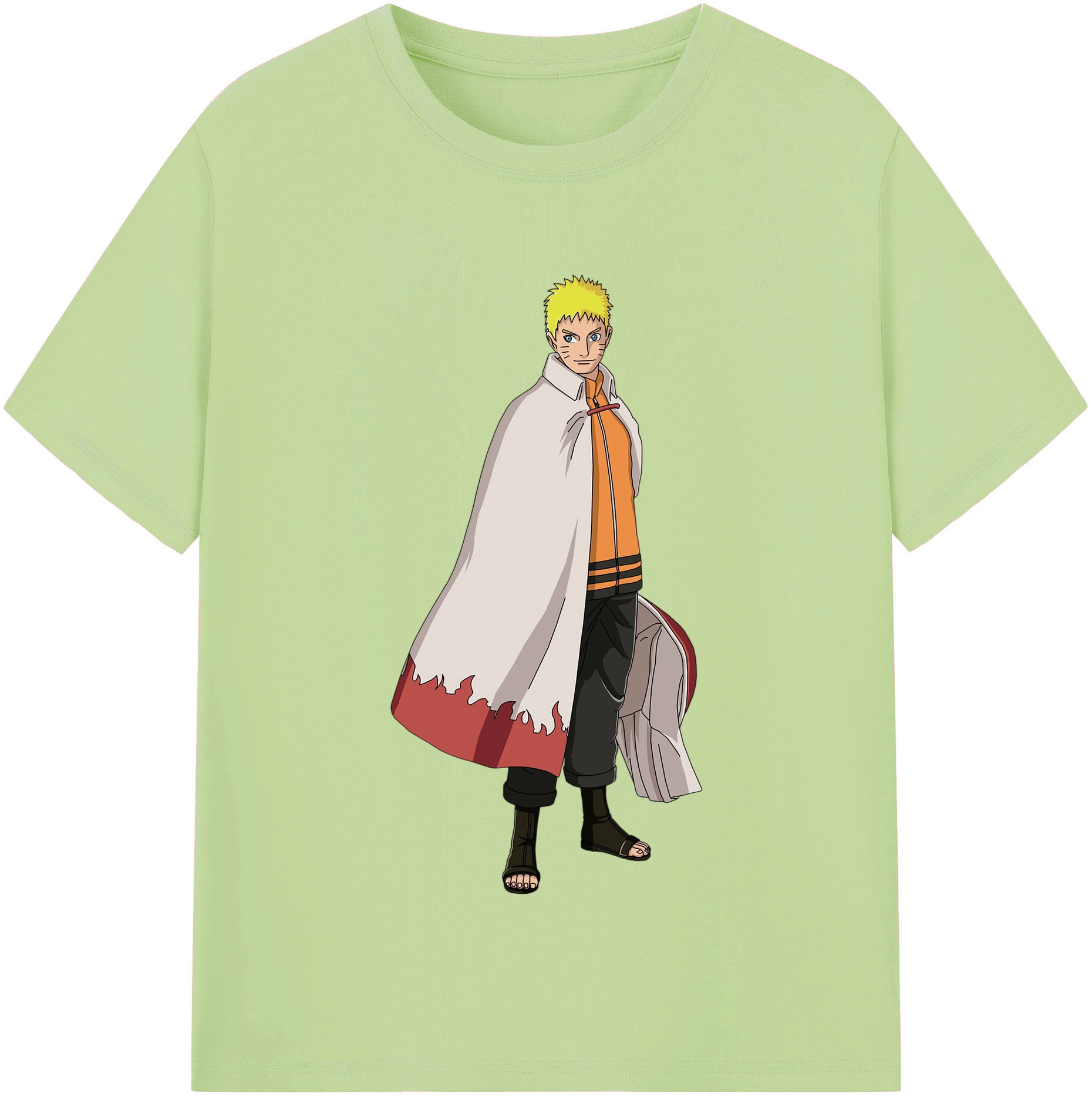 （画像用） NARUTO -ナルト- うずまき ナルト Uzumaki Naruto 綿100％半袖Tシャツ（フロントプリント）